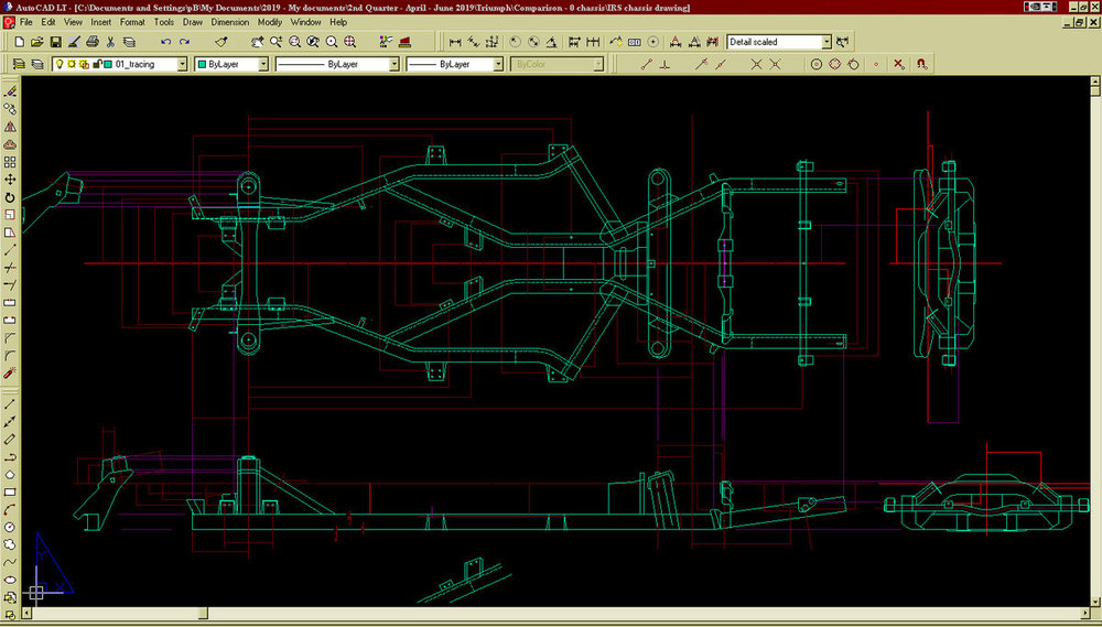 IRS chassis - cad, 3d ..and moving on to discuss chassis stiffness ...